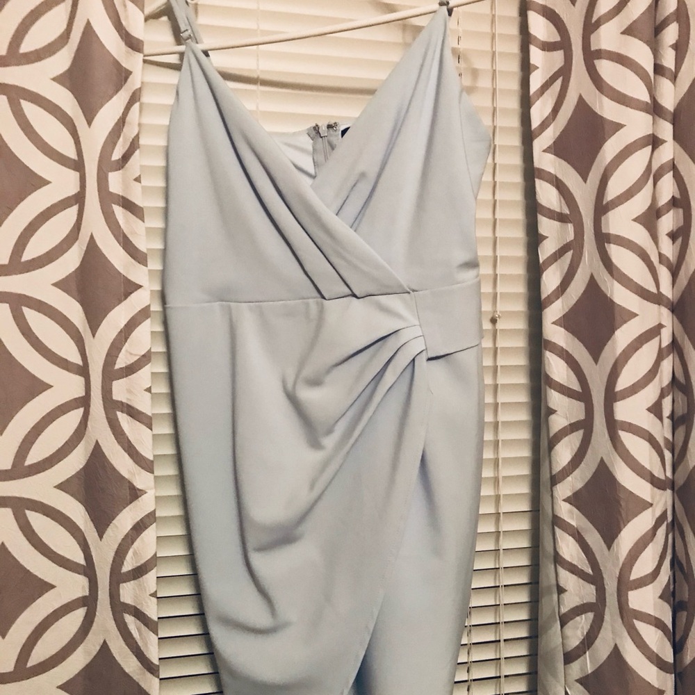 Elegant Blue Mini Dress